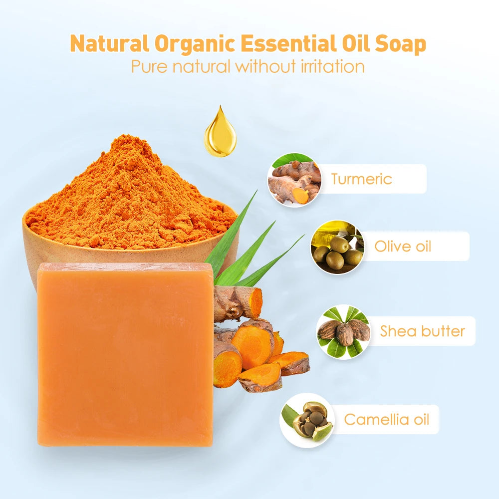 Turmeric Brightening Soap  Deep Cleanser for Face & Body