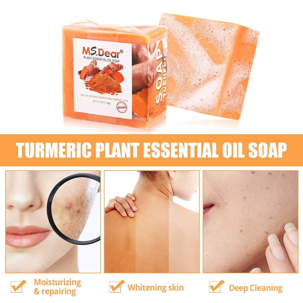 Turmeric Brightening Soap  Deep Cleanser for Face & Body